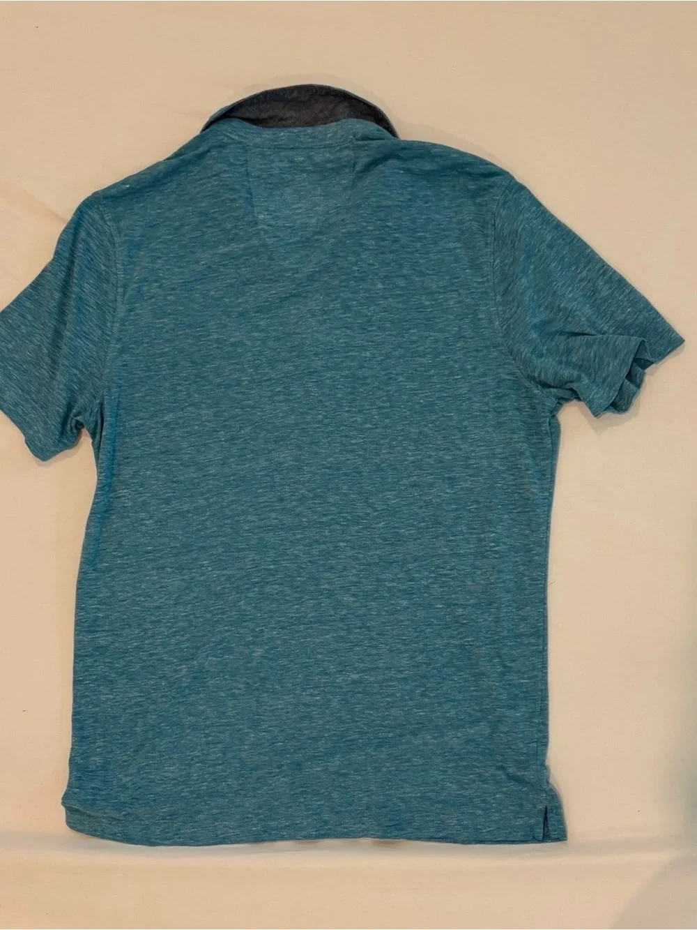 Banana Republic Men's Heather Teal Polo - Blue